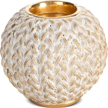 Svícen DEKORAČNÍ SVÍCEN MOLI 11X11X9 CM ZLATÁ