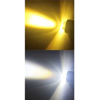 Osvětlení pro motocykl Motocyklový světlomet 10000 lm BA20d Hliníkový LED reflektor 70 x 30 mm Výkonné přední světlo pro motorky Skútry Čtyřkolky teplá bílá