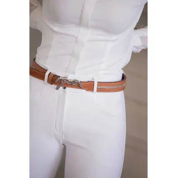 Opasek PENELOPE Pásek Signature Strass Penelope, dámský, cognac Délka: 95 cm