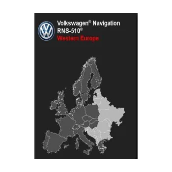 Mapový podklad pro GPS navigaci Aktualizace map RNS510 West EU SD karta