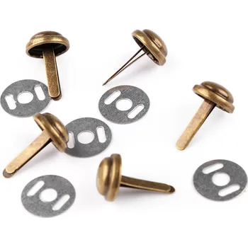 Nýt Dvounožkový hřeb / kovové nožičky na kabelky Ø12 mm Varianta: 2 staromosaz, Balení: 50 sada