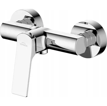 Vodovodní baterie Sprchová baterie páková nástěnná Invena NERI stříbrná