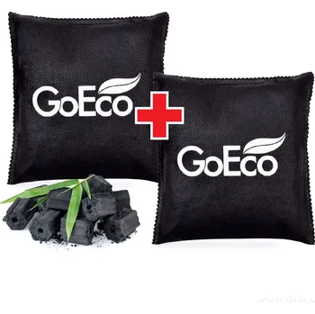 Příslušenství pro lednici 2× Pohlcovač pachů do lednice s bambusovým uhlím | GoEco® 2× 200 g