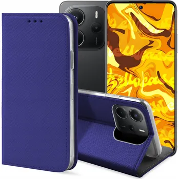 Pouzdro na mobilní telefon Flipové pouzdro Hello Case pro Xiaomi Redmi Note 14 4G modré
