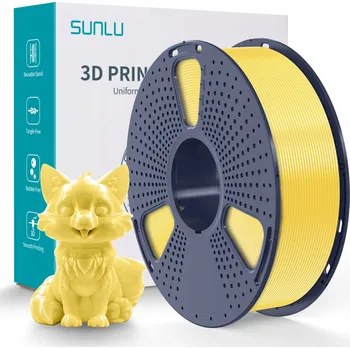 Filament PETG Filament Sunlu 1,75 mm 1 kg žlutý