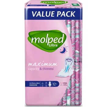 Menstruační vložka MOLPED Anatomické vložky ULTRA Extra Long 12 ks