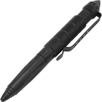 Sportovní střelba Multifunkční taktické pero 15 cm Voděodolné pero pro psaní, sebeobranu a nouzové použití Rozbíječ skla Neutrální barvy Odolné provedení černá