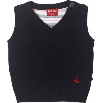 Chlapecká černá vesta Kanz, velikost vel.
