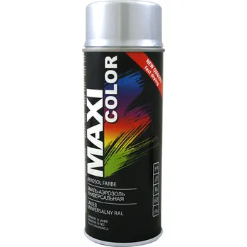 Barva ve spreji Motip Maxi color bílý hliník RAL9006 400ml