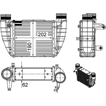 Chladič motoru Chladič turba MAHLE CI 486 000S