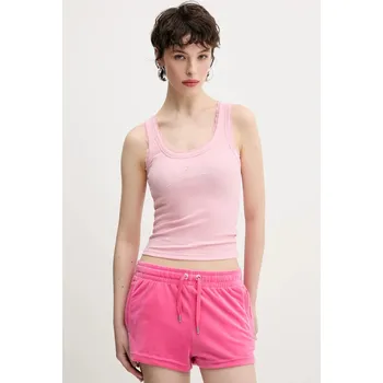 Top Juicy Couture JUICY HIBISCUS CRYSTAL růžová barva, JCWLV125335 30X, vel. XL