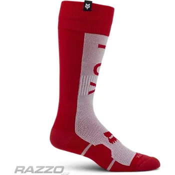 Pánské ponožky Moto ponožky FOX 360 Divider Sock Red White 2025 L