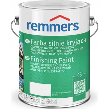 Lak na dřevo REMMERS Barva na dřevo pro domy a nábytek Bílá 9010 0,1 l