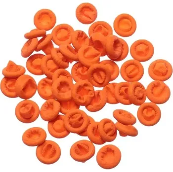 Čisticí rukavice 100ks Protiskluzové latexové chrániče prstů z přírodního kaučuku Opakovaně použitelné návleky M 27mm Manikúra Zdobení nehtů