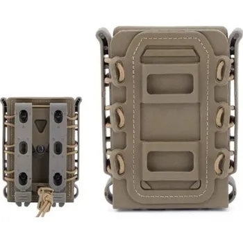 Čištění zbraně Rychloupínací pouzdro na zásobníky pro AR15 M4 5,56 7,62 9mm Scorpion Univerzální taktické pouzdro Neutrální barvy Připevnění na vestu či opasek khaki