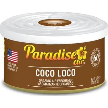 Vůně do auta Osvěžovač vzduchu Paradise Air Organic Air Freshener Coco Loco - Kokos (42 g)