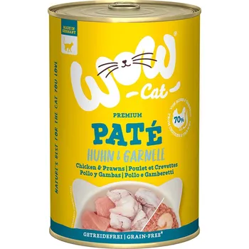 Krmivo pro kočku WOW CAT Adult kuře a krevety 6 × 400 g