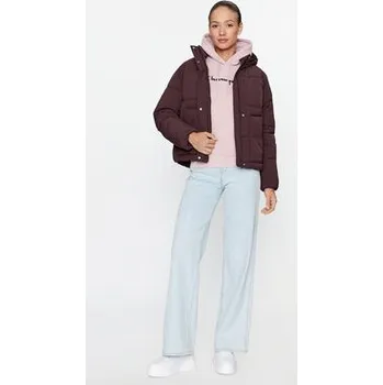 Champion Bunda pro přechodné období Hooded Jacket 116921 Hnědá Custom Fit XL