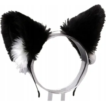 Čelenka DKM čelenka do vlasů kočičí uši černá