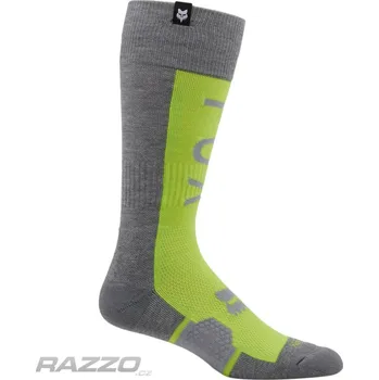Pánské oblečení Moto ponožky FOX 360 Divider Sock Gray Yellow 2025 M