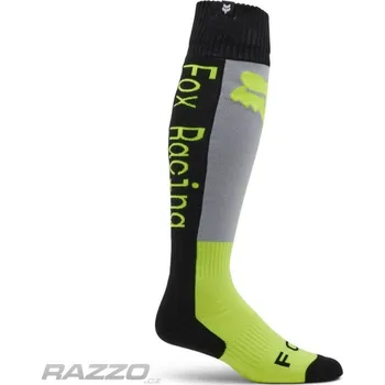Pánské ponožky MX ponožky FOX 180 Lean Sock Gray Yellow 2025 L