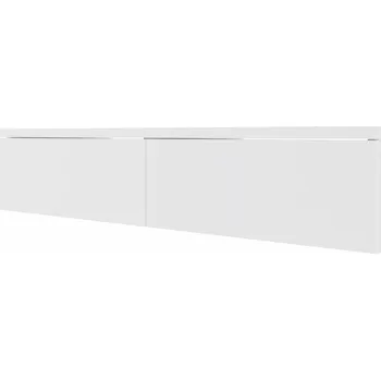 Komoda Skříňka, toaletní stolek, závěsná komoda, bílá, systém click-on, šířka 90 cm