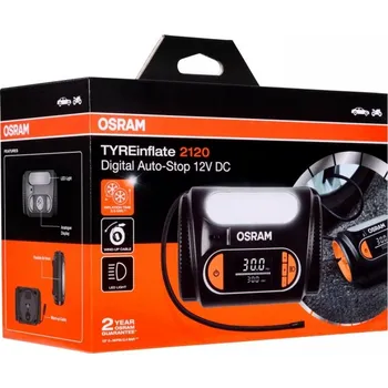 Kompresor OSRAM kompresor, digitální displej - TYREinflate 2120 12V