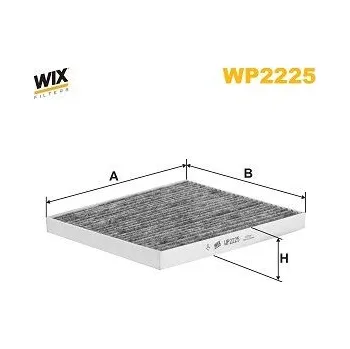 Ventilátor topení a klimatizace Filtr, vzduch v interiéru WIX FILTERS WP2225
