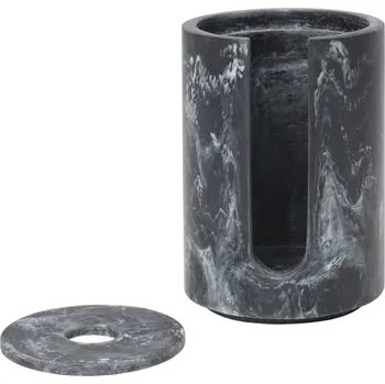 Úložný box Ferm Living Zásobník na vatové tamponky Mist Charcoal