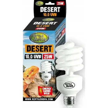 Osvětlení do terária REPTILE NOVA Žárovka 25W UVB 10.0 DESERT pro pouštní a polopouštní terária