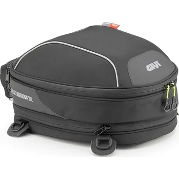 Zavazadlo na motocykl Ea147 brašna givi na sedlo, 30-38 l., černá (řada easy-t), od 2023, uchycení tanklock