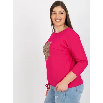 Dámská košile Halenka RV BZ 8454.20P fuchsiová jedna velikost