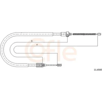 Autodíl Tažné lanko, parkovací brzda COFLE 11.6585