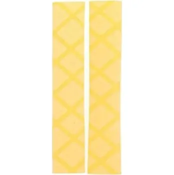 2 ks gumové protiskluzové návleky na motocyklové rukojeti 125 x 3 mm Univerzální teplem smrštitelný kryt řídítek Kryty gripů Pouzdro žlutá