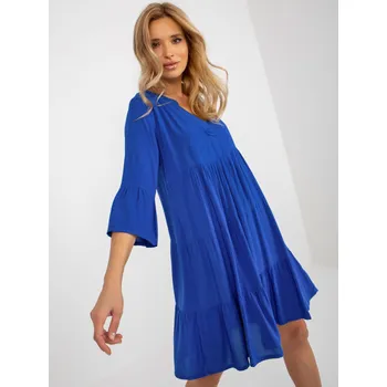 Dámské šaty Šaty D73761M30214B kobaltově modré S