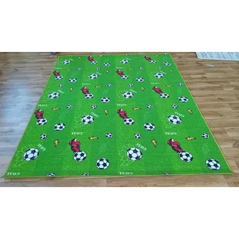 Koberec Dětský koberec fotbal řezaný z metráže vícebarevná 80x120 cm