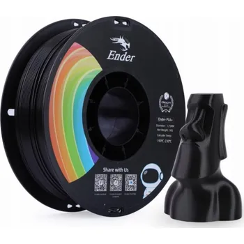 Filament PLA+ Filament Black, 3D kazeta