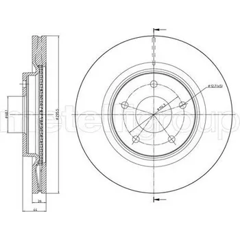 Brzdový kotouč TARCZA HAM.NISSAN QASHQAI 07-