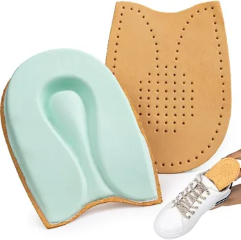 Vložka do bot Podpatky tlumící kožené proti patní ostruze ComfortHeel, středně tvrdé, M (35-40)