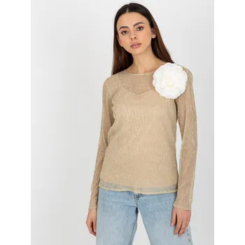 Dámská košile Dámská halenka a top LK KMPL 506635.54P béžová - FPrice 36