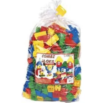 ostatní stavebnice PLASTOVÉ KOSTKY V PYTLI - 300 KS