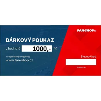 Dárkový potravinový koš Fan-shop Tištěný dárkový poukaz 1000,- Kč
