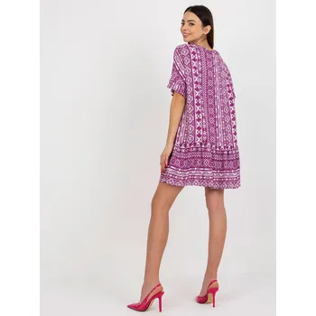Dámské šaty Dámské šaty D73771M30306C fialové - FPrice XL