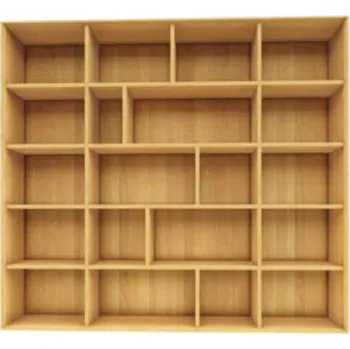 Knihovna knihovna LINE Z144-160 závěsná celodřevěná