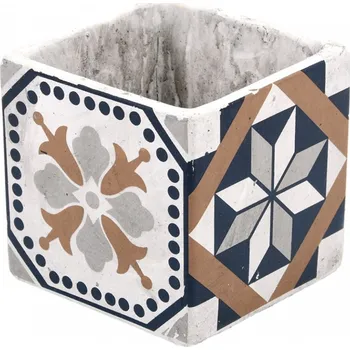 Květináč Květináč vícebarevný beton Esschert Design 11 cm x 11 x 11,2 cm