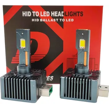 Autožárovka LED D3S 6000K autožárovky 2x60W, sada 2ks (Sada LED D3S autožárovek do hlavních světlometů)