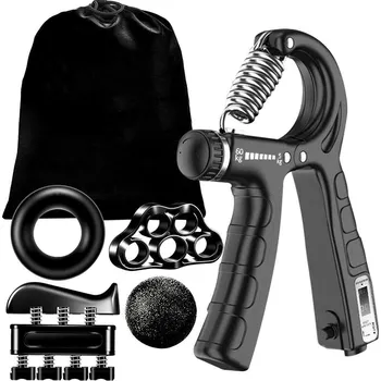 TIMELESS TOOLS Sada na posilování rukou ČERNÁ