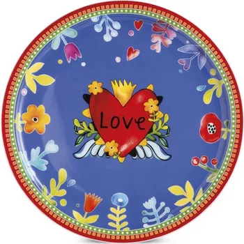Talíř EGAN Love Red Dortový Talíř ⌀31 cm