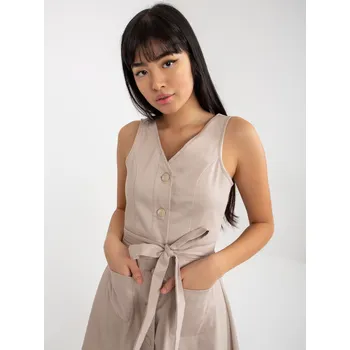 Dámské šaty Dámské šaty LK SK 508253 šaty.44P béžová - FPrice 40