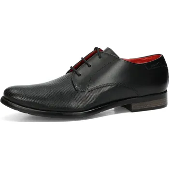 Pánská obuv Bugatti pánské kožené společenské boty - černé